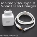 Realme 20 Wat Vooc Flash Charging Charger Or Super Vooc Type B - Charger. 