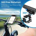 LINGYOU Metal Bike Phone Mount for iPhone 15 14 13 12 11 Pro Max SE2 7 8 XR Waterproof Case Cycling Bicycle Handlebars Holder.