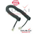 Telephone receiver telephone cable extension cord curled cable cable spiral receiver connector RJ11 Spring Cable 4.5 feet long.. 