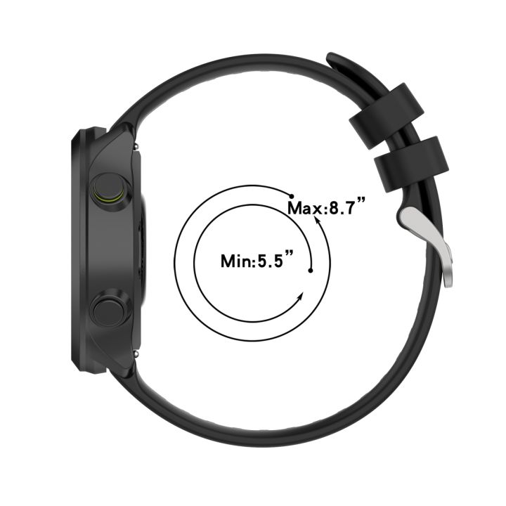 For%20Garmin%20Forerunner%20158%20/%2055%20Twill%20Silicone%20Watch%20Band(White)%20-%20Image%205