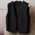 Women Vest Slim Fit Waistcoat Stylish Summer Women's Vest Shorts Set for Office Wear V Neck Waistcoat with High for Professional. 