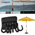 Umbrella Towel Hook Beach Umbrella Hanging Hook with 6 Hooks Perfect for Towels Sunglasses Hats More Great for Camping Sunshade Use Strong Load Bearing Capacity Anti-slip Design Convenient for Outdoor. 