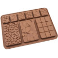 🍫 Chocolate Silicone Mold 9-Cabin – Reusable Non-Stick Mould for Fun-Shaped Chocolates & Candies 🍬 | Perfect for Homemade Treats, Desserts & Gift Ideas 🎁.