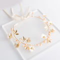 Bridal red/gold Color Flower Ribbon Hairband Women Headpiece Tiara Wedding MIO Super Store.