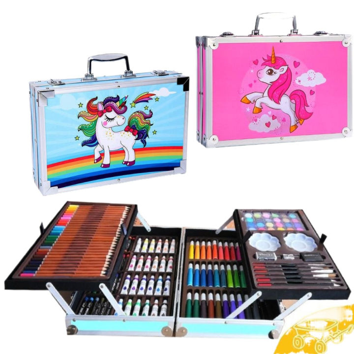 Explore Your Artistic Side with the 145-Piece Aluminum Box Painting Set - Easy to Use and Clean, A Unique Choice for Artists