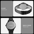 SKMEI 9210 Watch For Men Quartz Watch Business Men Waterproof 3D Camera Design Gift Clock Stainless Steel Strap. 