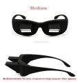 YURERSH Funny Lazy Man Glasses Men Women Children Lying Down TV View HD Comfortable Reading Glass Lenses Refractive Glasses Y21. 