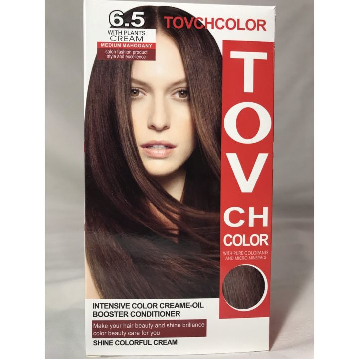 International Hair styling China product TOVCHCOLOR hair color used for male / female shade no 6.5 - 30 ml X 2