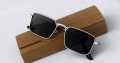 Square Metal Frame Sunglasses- Stylish Sunglass for Men. 