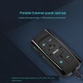 External USB Sound Card 7.1 Channel 3D Audio Adapter 3.5mm. 