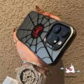 Trendy Spider-Man Case For Realme 5 C12 C25 C51 C53 C55 C35 5i 9i 8i 6i 5s 7i C15 C67 Note 50 C20 C21Y C30 C11 C21 C33 C25Y C17 C20A Narzo 50 Luxury Plating Acrylic IMD Soft Cover.