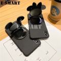 For Itel A27 Case Makeup Mirror Soft Cute Cartoon Camera Stand Silicone Cases for Itel A27 Back Cover Casing.