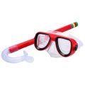 Kids Snorkel Set, Kids Swimming Goggles, Diving Mask for Children, Eco-friendly Material Kids Diving Mask Snorkel Set, Protects Eyes Nose from Sea Salt Chlorine Ideal for Swimming Snorkeling Bright Colors.