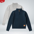 Boys Heather Knit Quarter Zip Winter Pullover Sweater From Levin. 