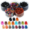 Korean version of ladies children's mini small grab clip top clip hairpin 1.0cm plastic bangs clip hair grab 100 boxed batches. 