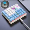 33 Keys Wired Numeric Keypad PBT Keycaps Compact Type C Number Pad Easy to Use Ergonomic for Finance.