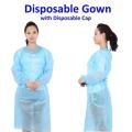 Disposable Surgical Gown with Cap (DIY Craft Apron). 