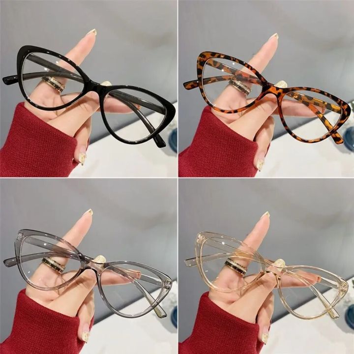 Big Frame Anti-UV Blue Rays Glasses Fashion Transparent Round Eyewear Computer Goggles Women