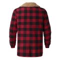 2021 Men's Fashion Plaid Coat Compound Cardigan Casual Blouse Plush Tops Coat High Quality Loose Comfy Daily Coat Dropshipping. 