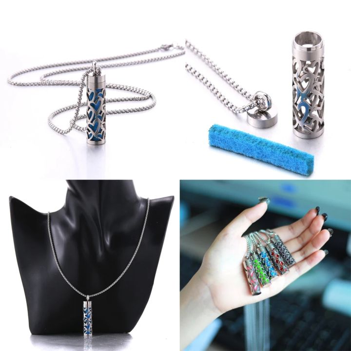 2023%20New%20Aromatherapy%20Jewelry%20Necklaces%20Essential%20Oil%20Diffuser%20Necklace%20Stainless%20Steel%20Open%20Locket%20Aroma%20Scent%20Perfume%20Necklace%20-%20Image%203