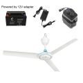 27.5” to 47.2” Silent for Dc 12V Ceiling Fan Mute Hanging Fan with 235cm Cable for Camper Car Truck Outdoor Tent.