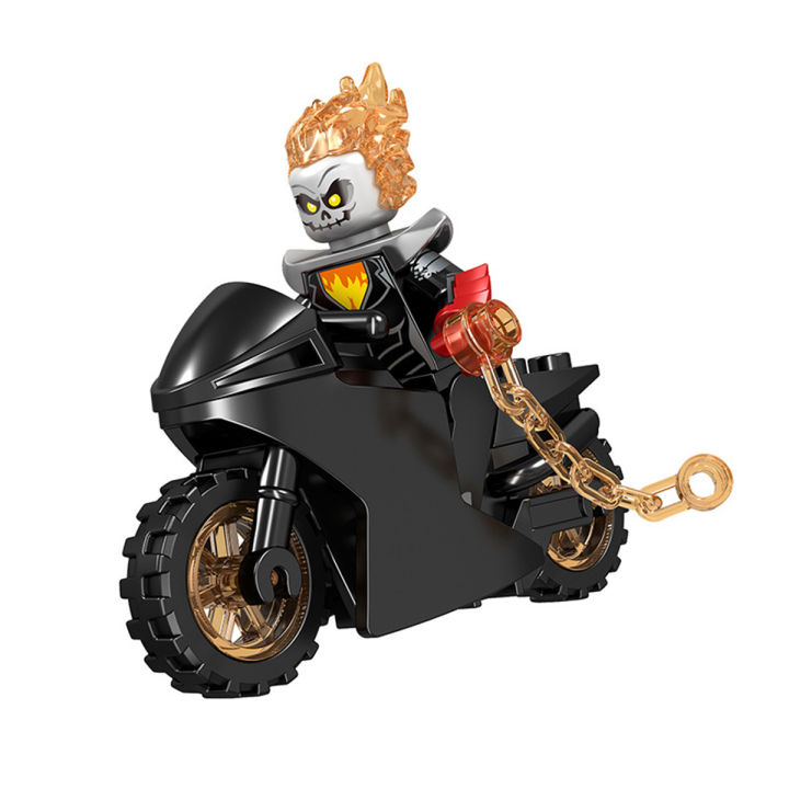 Ghost Rider Building 【Toy life hall】Single Sale HOT Ghost Rider Building Luminous Evil ...