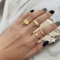 2mm 4mm 6mm 8mm Stainless Steel Wedding Ring for Women Flat Finger Rings Fashion Bijoux Femme Engagement Jewelry. 