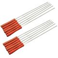12 Pieces 38cm Barbecue Skewers Wooden Handle BBQ Meat Needle Roast Fork Kebab Stick Barbecue Tools 12 Pieces 38cm Barbecue Skewers Wooden Handle BBQ Meat Needle Roast Fork Kebab Stick Barbecue Tools 12 Pieces 38cm.