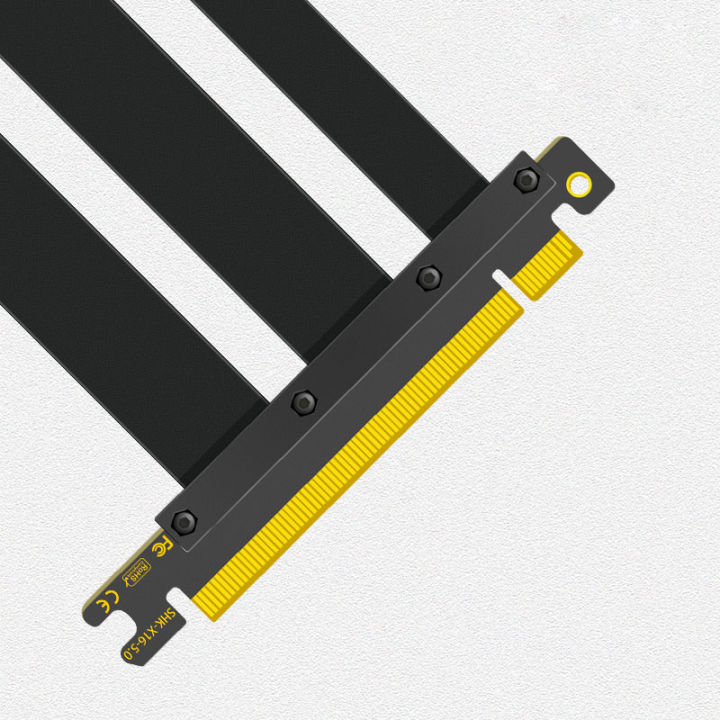 PCIe%205.0%20X16%20Riser%20Cable%20White%20%5BRTX4090%20RX6950XT%5D%20Twinax%20Shielded%20High-Speed%20Vertical%20Mount%20Gaming%20Mini%20SAS%20PCI%20Express%20Gen5%20-%20Image%205