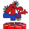 Disney Spiderman Birthday Party Cake Decorations Kids 1 2 3 4 5 6 8th Birthday Cake Toppers for Kids Boys Party Cake Decoration. 