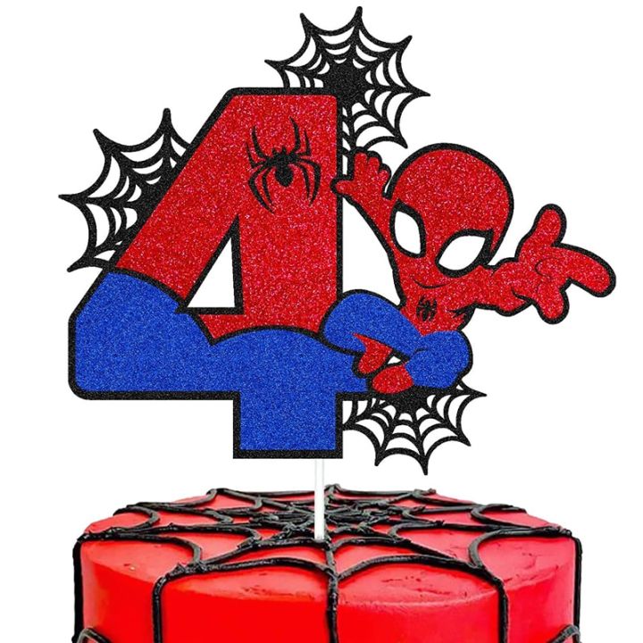 Disney%20Spiderman%20Birthday%20Party%20Cake%20Decorations%20Kids%201%202%203%204%205%206%208th%20Birthday%20Cake%20Toppers%20for%20Kids%20Boys%20Party%20Cake%20Decoration%20-%20Image%207