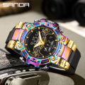 Sanda Men's Watches Sports Military 50 M Waterproof Digital Wrist watch for Male Clock Stop watch Relogio Masculino 3186. 