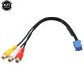 1pcs For Car RCA Adapter VTR Cable For Toyota 6 Pin Blue AV Port connector for NSZT-W62G NSCT-D62D(N161) hot sale. 