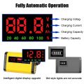 Full Automatic Car Battery Charger Digital LCD Display 2A Fast Charging 3 Stages Lead Acid AGM GEL Battery-chargers.