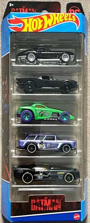 Hot Wheels Batman 5-Pack, Multipack of Batman-Themed Vehicles