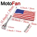 【VisioN Shop】mtc13336 Custom Motorcycle Flag Mount Holders USA American Flags for Harley Davidson Cruiser 883 1200 48 Dyna. 