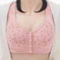 Pregnant Women Breastfeeding Bra Without Steel Ring Flower Print Maternity Underwear Front Button Bra Postpartum Underwear Mummy Bra.