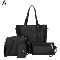 4pcs/set Women Handbag Messenger Pu Leather Shoulder Pu Bag Wallet Set Leather Purse Tote Women Satchel Set Tote Bag Handba V5y1. 