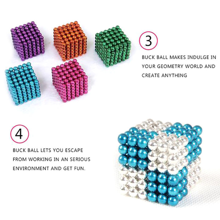 %E3%80%90Yurui%E3%80%91216Pc%203mm%20Colorful%20Magnetic%20Ball%20Cube%20Relief%20Education%20Puzzle%20Toy%20-%20Image%204