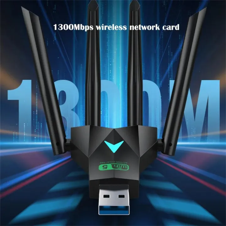 1300Mbps%20USB%203.0%20WiFi%20USB%20Adapter%20Dual%20Band%202.4G/5Ghz%20Wi-Fi%20Dongle%204%20Antenna%20Wireless%20Receiver%20For%20PC/Laptop%20Driver%20Free%20-%20Image%202