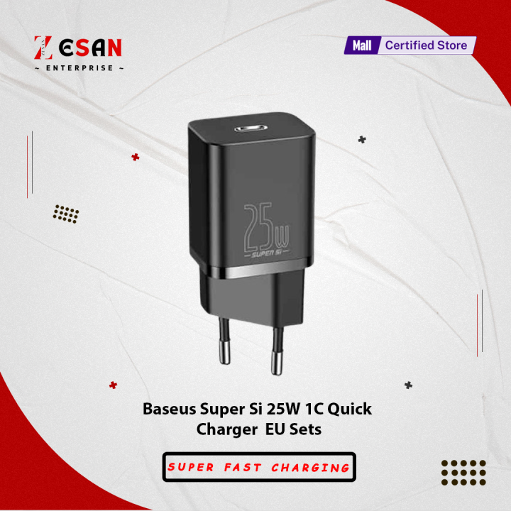 Baseus Super Si USB C Charger 25W PD Quick Charger(Only Adapter)