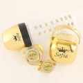 【NEW】 Luxury Any Name Customized Baby Feeding Set Gold Rose Gold Silver Milk Bottle Pacifier Bling Pacifier Case Unique Birthday Gift. 