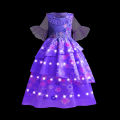 Festival luminous ball ceremony nto Halloween dress cosplay Princess Ariel girl LE Disney girls evening D light Frozen Elsa Ann Actor Enca costume. 