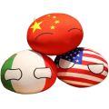 New Creative Polandball Plush Toys Stuffed Soft Anime Country Ball Plush Pillow CHINA FRANCE Japan Cosplay Gift for Kids.