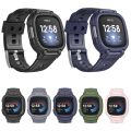 Watch Strap For Fitbit Versa 4 / 3 / Sense 2 / Sense 1 Armor Integrated TPU Watch Band. 