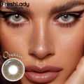 New Freshlady Oxytocin (Brown) Color Contact Lens With Regular Kit Box For Men and Women.1pair Premium Quality Freshlady Color Contact Lens For Eye fashion Makeup. Freshlady Love Story Series. #oxytocin. 