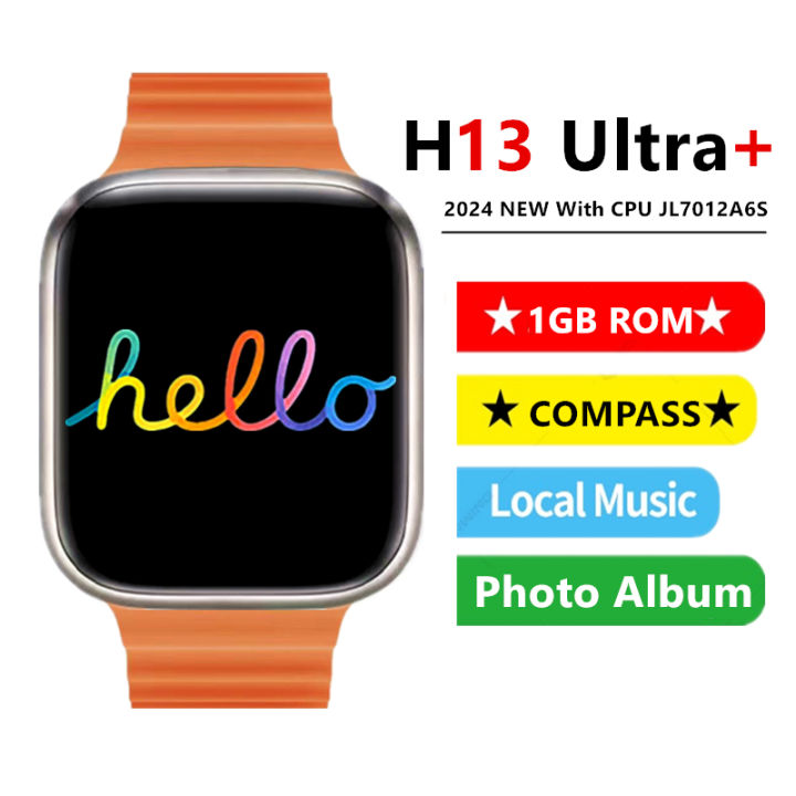 H13 Ultra Plus Smart Watch Hello Watch Series Amoled Screen