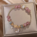Exquisite Pink Bracelets For Women Cute Star Moon Bracelet Metal Chain Beads Bracelet Sister Girlfriend Podazz. 