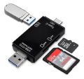 6 in 1 OTG Mobile Card Reader Support Micro USB, Type-C And USB Port. 