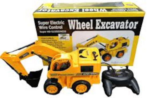 Wheel Excavator toy Plastic Super Electric Wire Control Wheel Excavator Toy